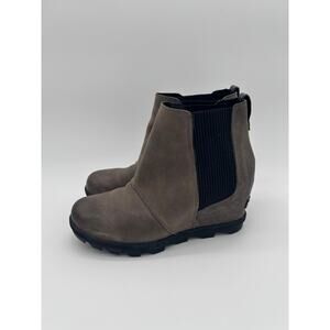 Sorel Womens Joan Of Arctic Wedge III Chelsea Bootie Size 8 Ankle Boots